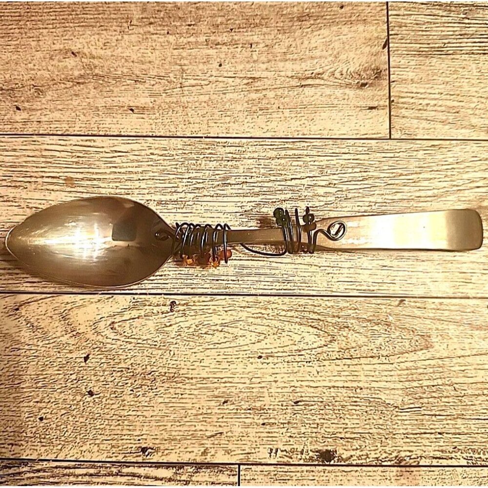 Wire Wrapped Teaspoon Colored Beads 6.25” Stainless Steel Sysco Japan